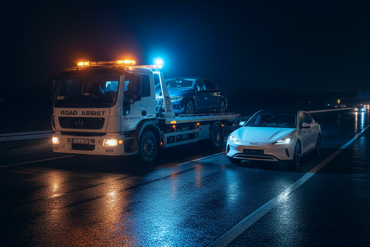 Tow Truck & EV Swap
